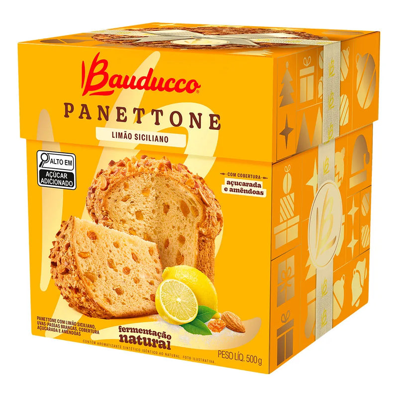 Panetone Uva e Limão bauducco 500g