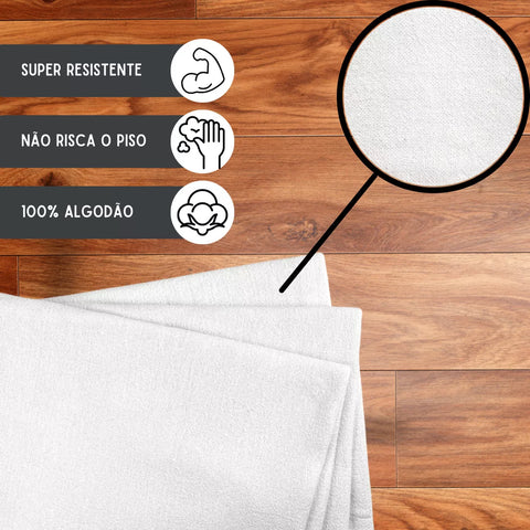 White Bleached Floor Cloth 10 Units 50 x 70 890g