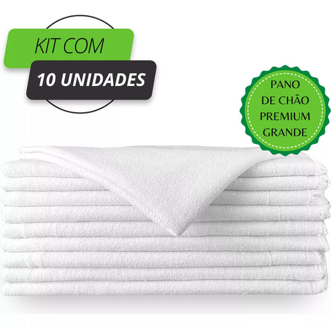 White Bleached Floor Cloth 10 Units 50 x 70 890g