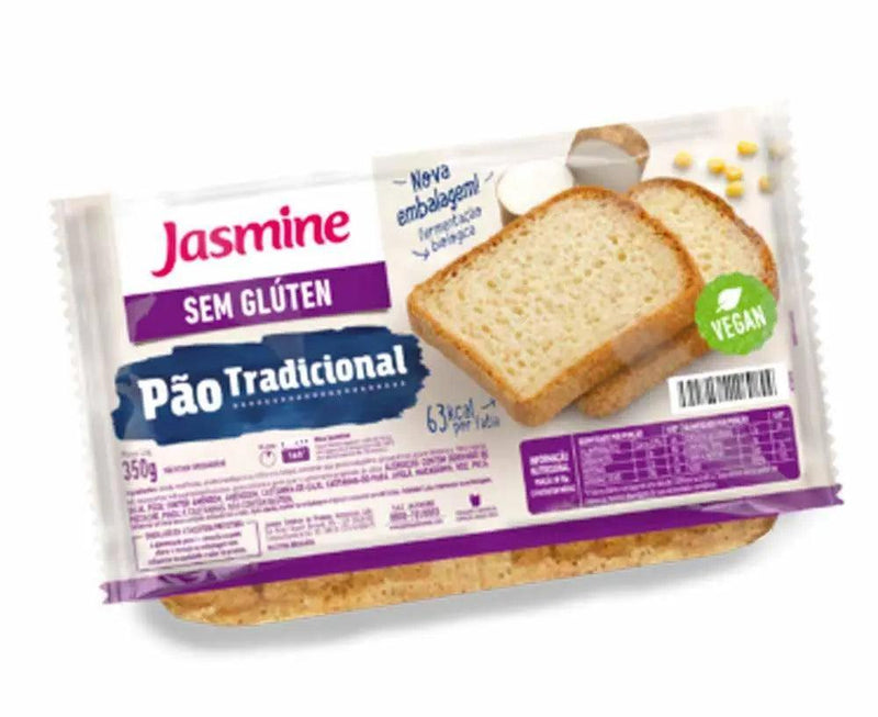 Pão Sem Glúten Tradicional Jasmine 350g - MEUBRASILONLINE