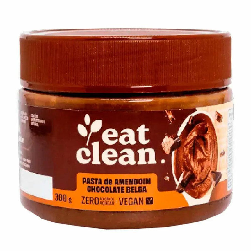 Pasta de Amendoim Chocolate Belga Eat Clean 300g - MEUBRASILONLINE