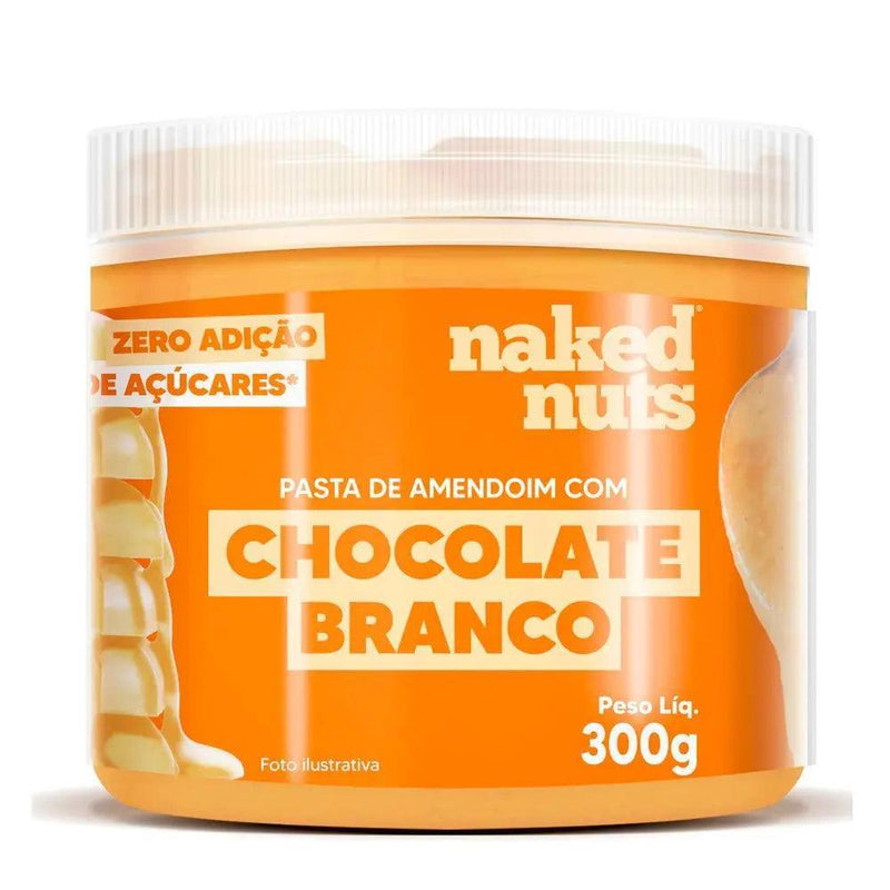 Pasta De Amendoim Com Chocolate Branco Naked Nuts 300G - MEUBRASILONLINE