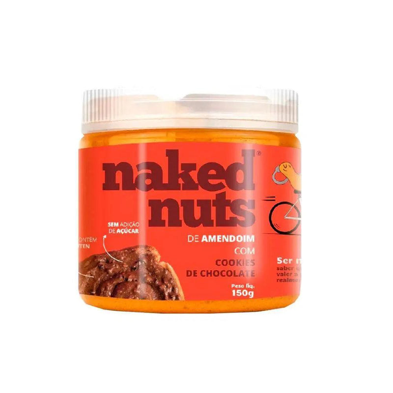 Pasta de Amendoim com Cookies de Chocolate Naked Nuts 150g - MEUBRASILONLINE