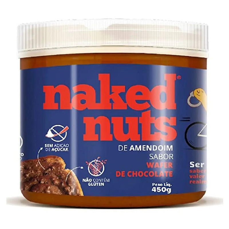 Pasta de Amendoim com Wafer de Chocolate Naked Nuts 450g - MEUBRASILONLINE