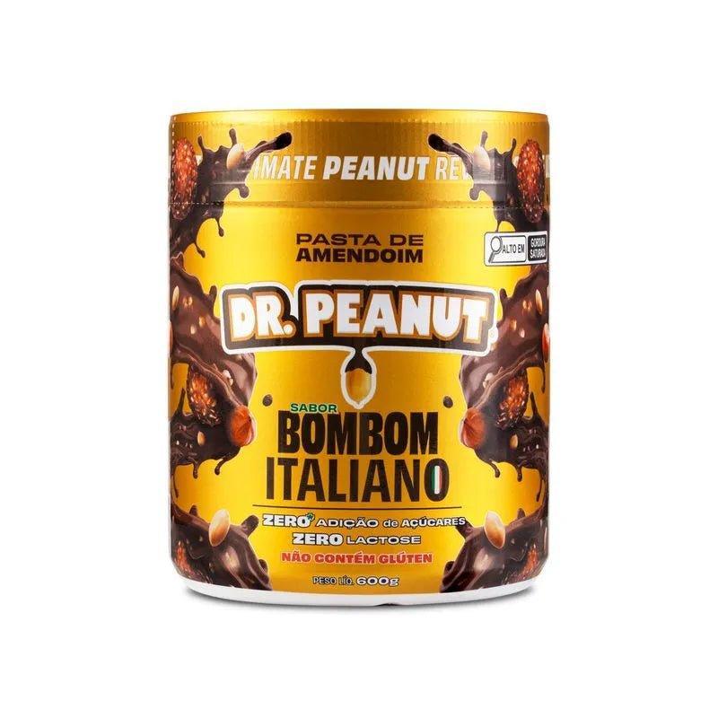 Pasta de amendoim Dr Peanut sabor Bombom Italiano 600G - MEUBRASILONLINE