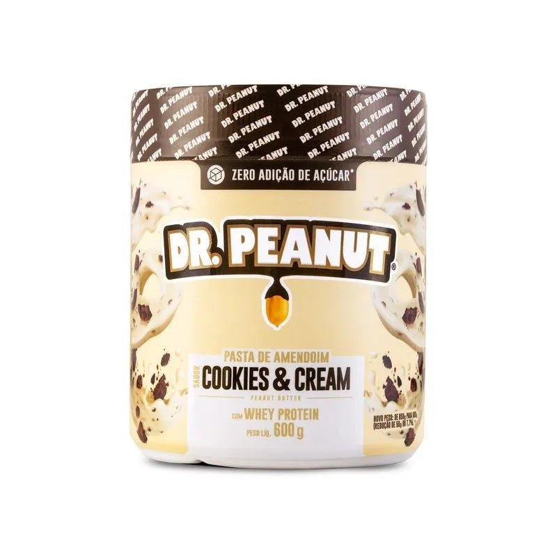 Pasta de Amendoim Dr Peanut Sabor Cookies & Cream 600G - MEUBRASILONLINE