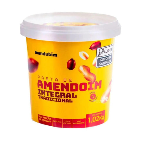 Pasta de Amendoim Integral Mandubim (1,02 Kg) - MEUBRASILONLINE
