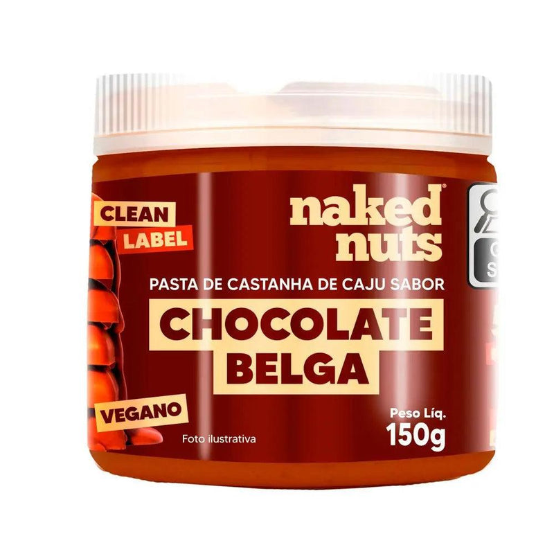 Pasta de Castanha de Caju com Chocolate Belga Naked Nuts 150g - MEUBRASILONLINE