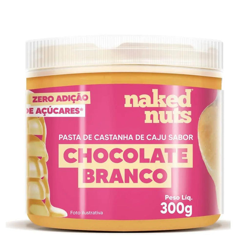 Pasta De Castanha De Caju Com Chocolate Branco Naked Nuts 300G - MEUBRASILONLINE