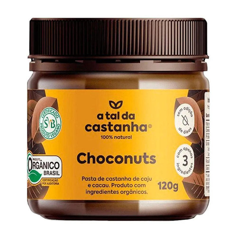 Pasta De Castanha de Caju e Cacau Choconuts A Tal Da Castanha 120g - MEUBRASILONLINE