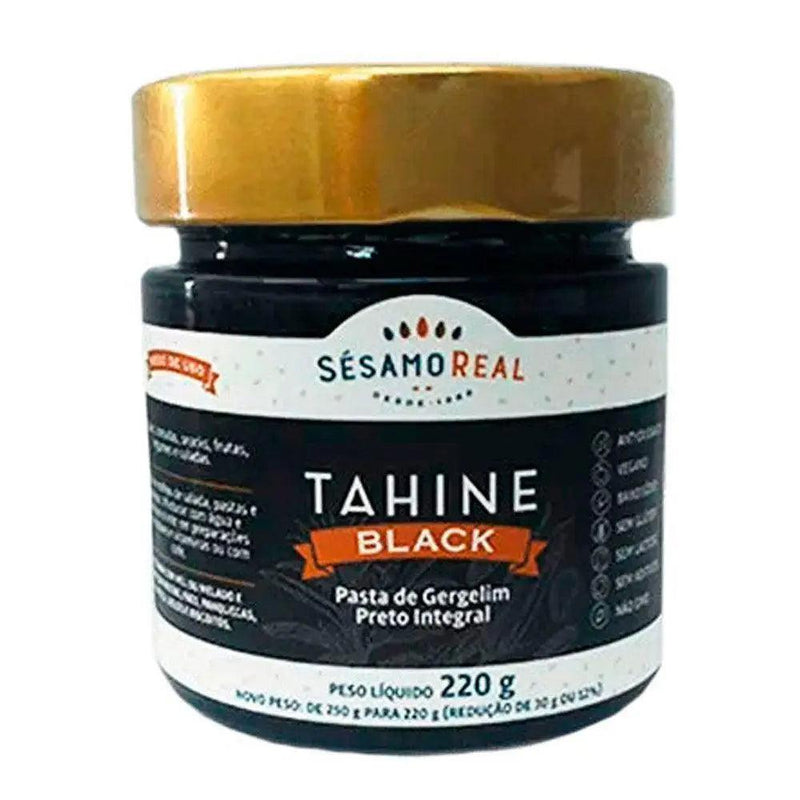 Pasta de Gergelim Preto Black Tahine Sésamo Real 220g - MEUBRASILONLINE