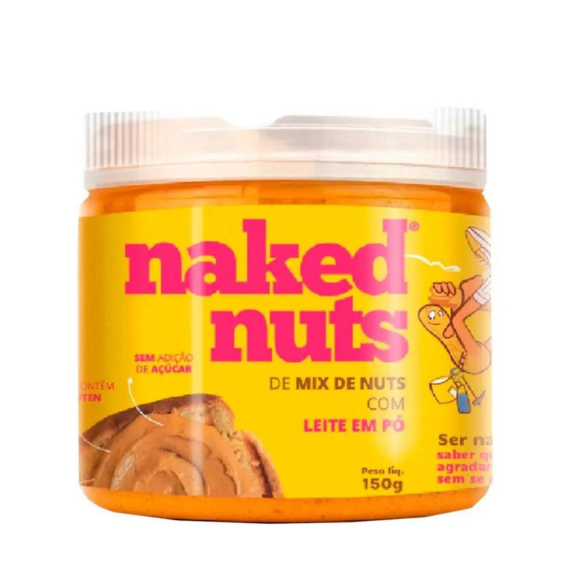 Pasta Mix de Nuts com Leite em Pó Naked Nuts 150g - MEUBRASILONLINE