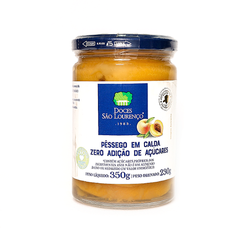 Sugar-Free Canned Peaches São Lourenço 350g