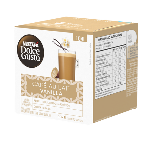 NESCAFÉ® DOLCE GUSTO Café Au Lait Vanilla - 10 Capsules