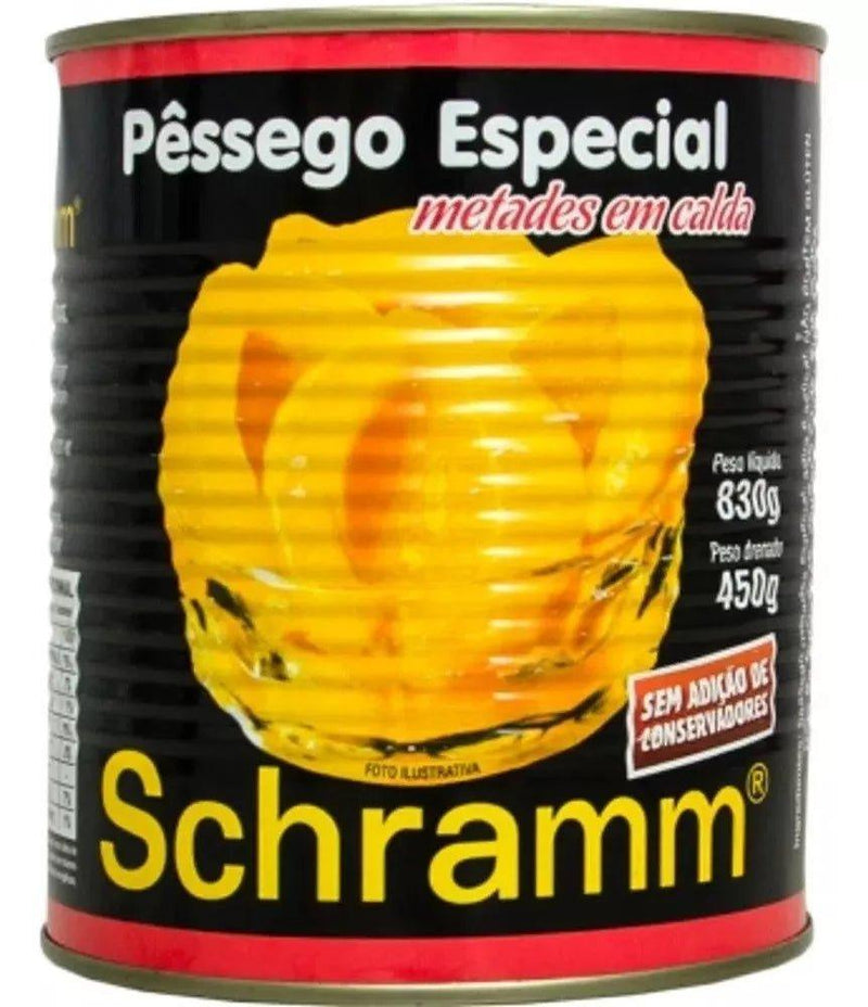 Pêssego Calda Schramm 830G - MEUBRASILONLINE