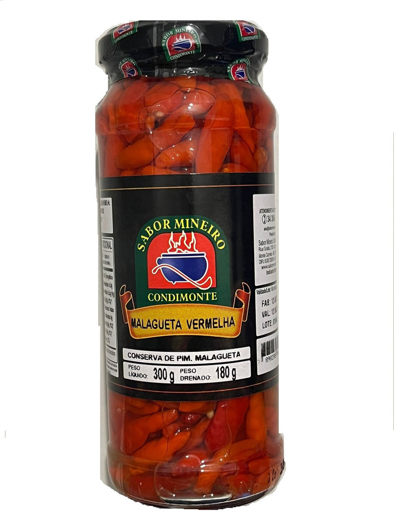 Sabor Mineiro pimenta Malagueta Vermelha 300G - MEUBRASILONLINE