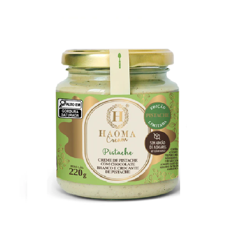 Haoma creme Pistache 220G - MEUBRASILONLINE