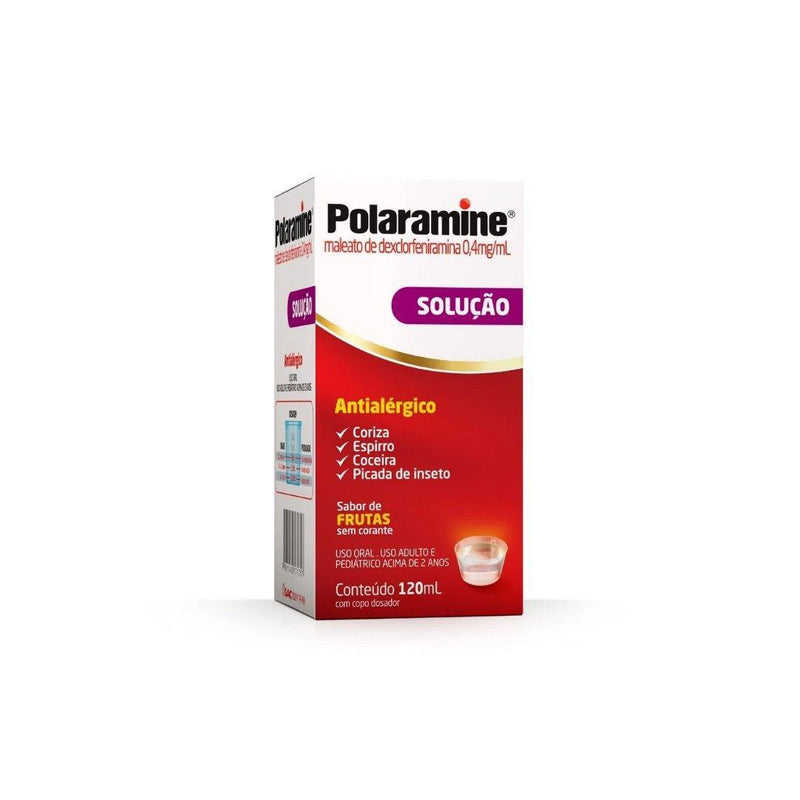 Polaramine 0,4Mg/Ml Sabor De Frutas Solução Com 120 Ml - Meu Brasil On Line