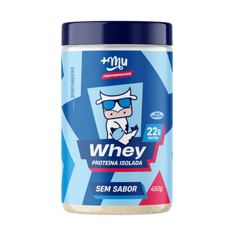 Whey Isolado +Mu Performance - Sem Sabor - Pote 450g