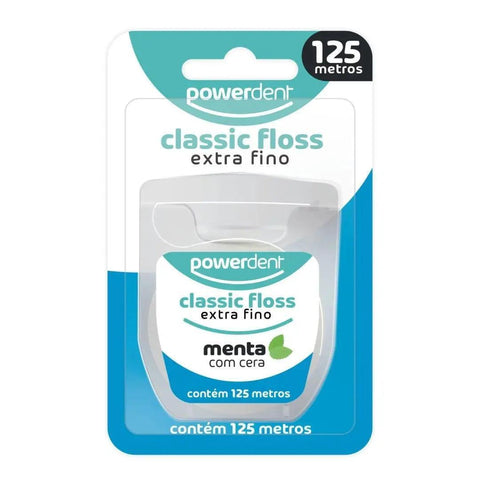 POWERDENT FIO DENTAL EXTRA FINO 125M - MEUBRASILONLINE