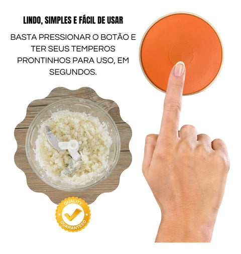 Mega Power Electric Garlic Crusher Chopper 600ml Large