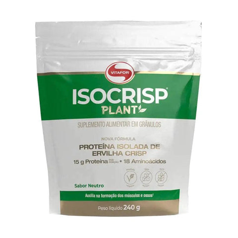 Proteína De Ervilha Isocrisp Plant Vitafor 240g - MEUBRASILONLINE