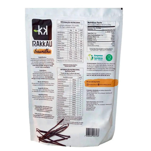 Proteína de Ervilha Pea Protein Baunilha Rakkau 600g - MEUBRASILONLINE