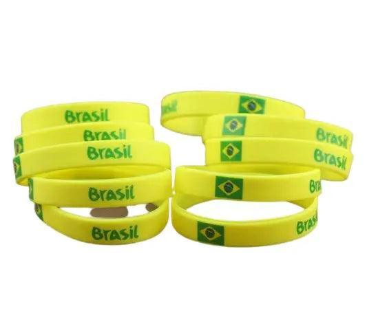 Pulseira Brasil Silicone - Meu Brasil On Line