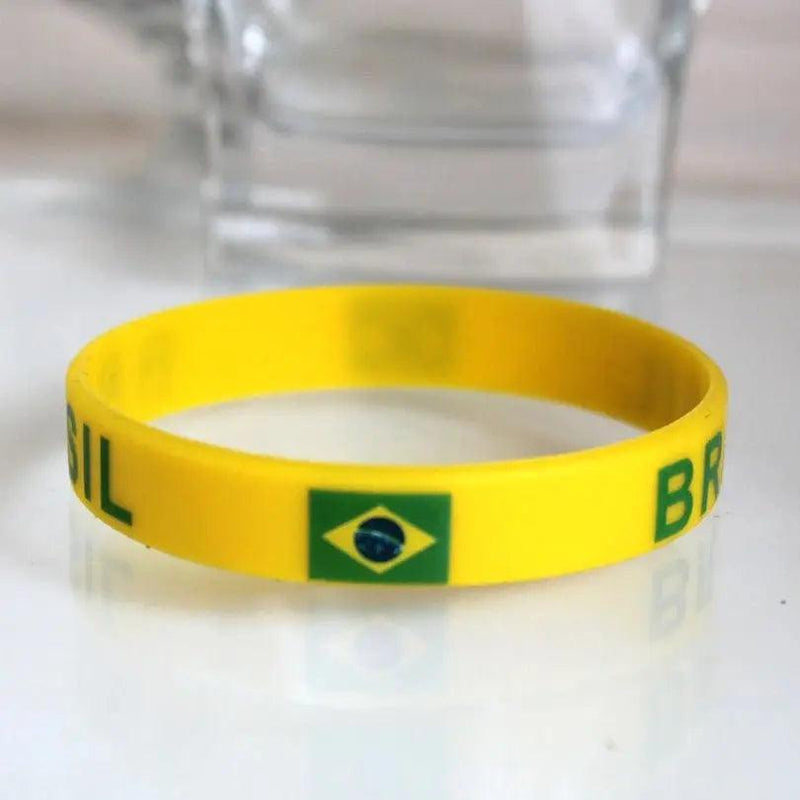 Pulseira Brasil Silicone - Meu Brasil On Line