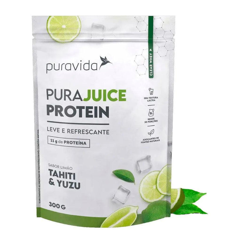 Purajuice Protein Limão Puravida 300g - MEUBRASILONLINE