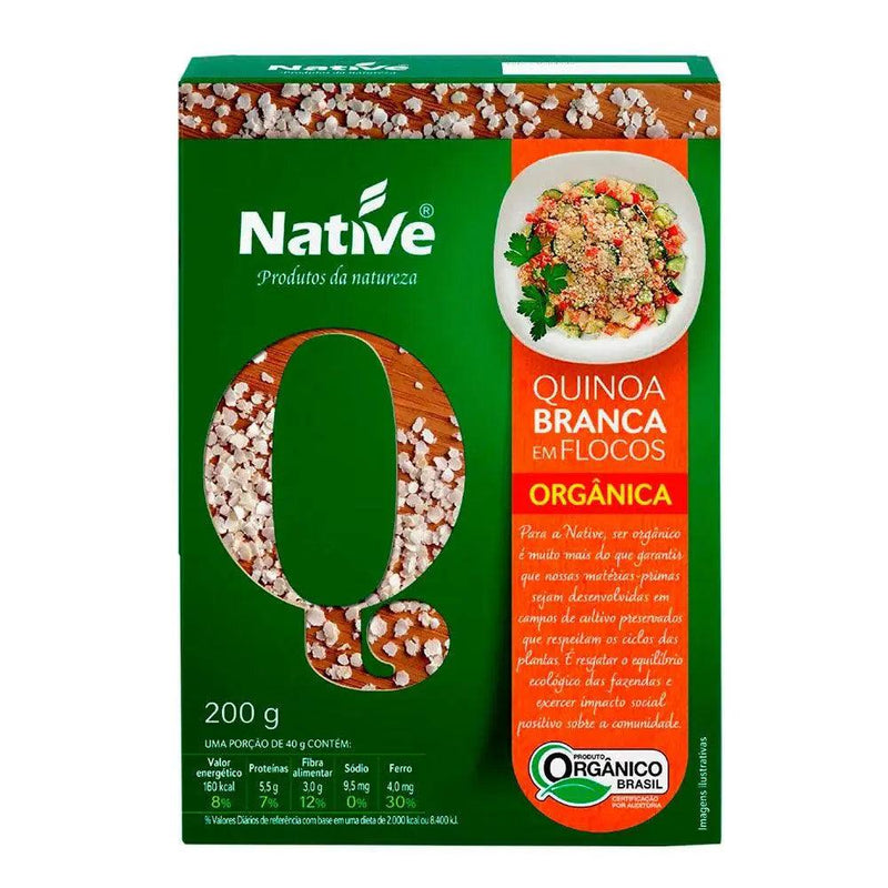 Quinoa Branca em Flocos Native 200g - MEUBRASILONLINE