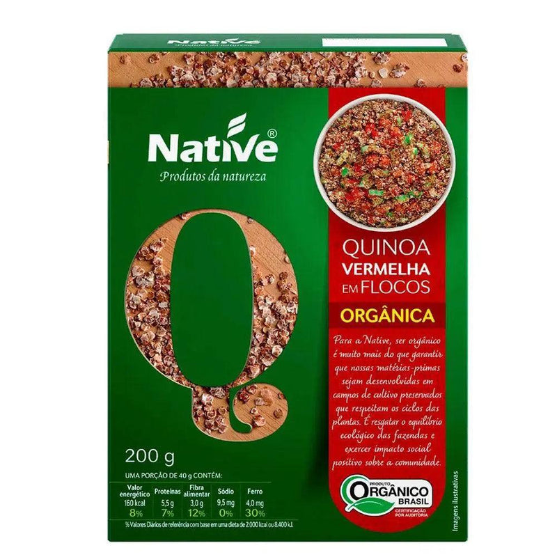 Quinoa Vermelha em Flocos Native 200g - MEUBRASILONLINE