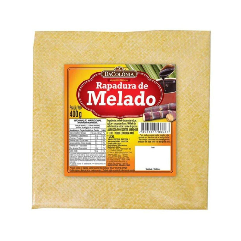 Rapadura de Melado DaColonia 400g - Meu Brasil On Line