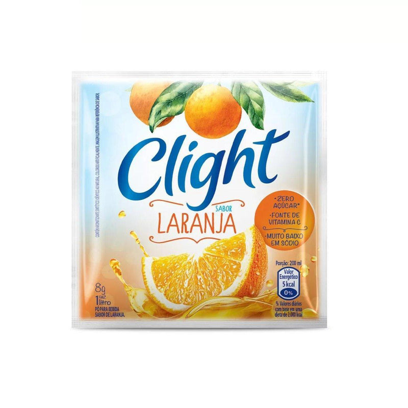 Refresco Em Pó Clight Laranja 15 x 8 Gr. - MEUBRASILONLINE