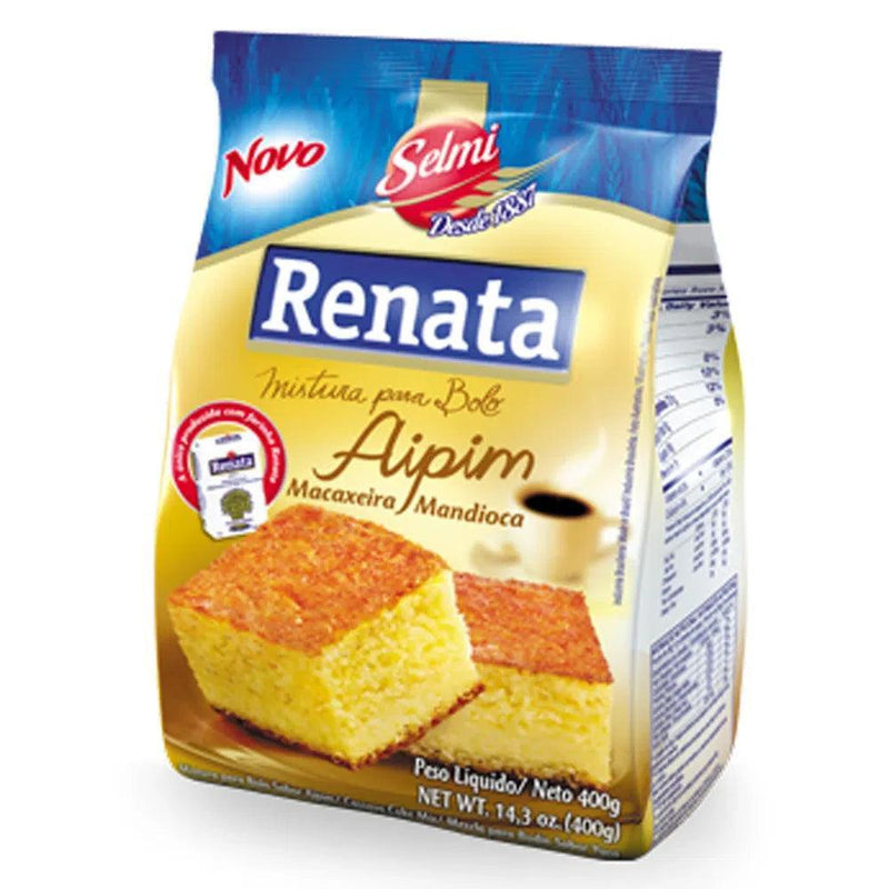 Renata Mistura para Bolo sabor Mandioca (Aipim) 400g -Manioc flavor Cake Mix 14.3oz