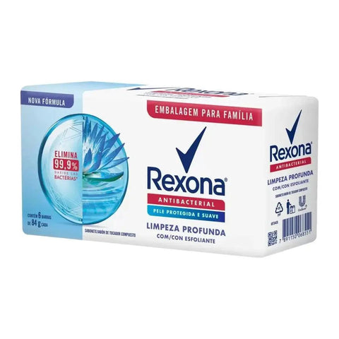 REXONA KIT SAB ANTIBAC LIMP PROFUNDA 6UN 84G - MEUBRASILONLINE