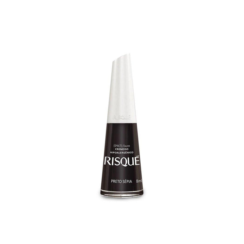 Risqué Esmalte Cremoso Hipoalergênico Preto Sépia 8 Ml - Meu Brasil On Line