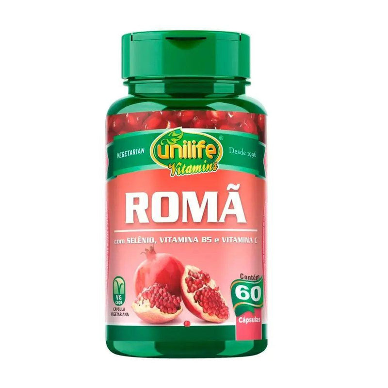 Romã Vitaminas e Minerais Unilife 60 Caps - Meu Brasil On Line