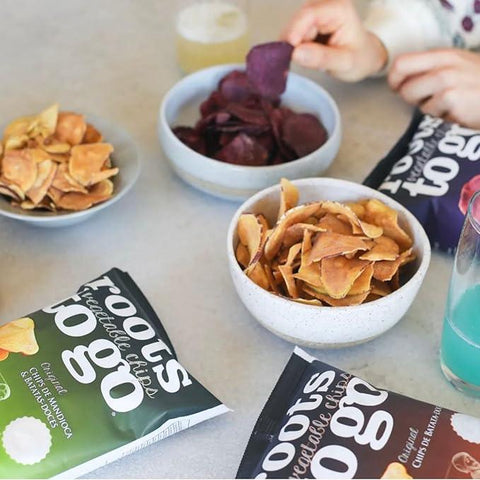 Roots To Go  Chips De Mandioca E Batata-Doce 45g