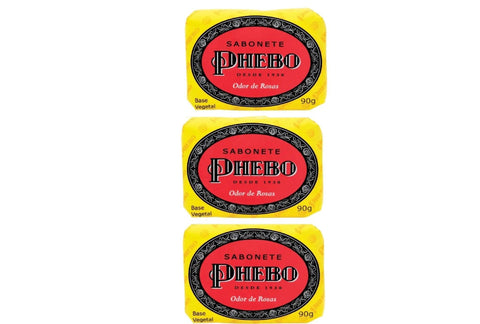 Sabonete Phebo Odor de Rosas 3x90 Gr. - MEUBRASILONLINE