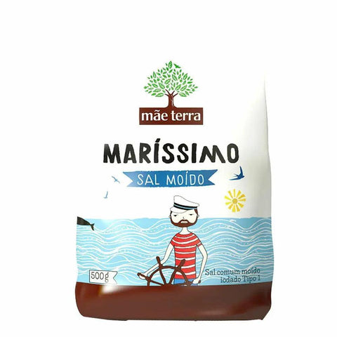 Sal Moído Iodado Maríssimo Mãe Terra 500g - MEUBRASILONLINE