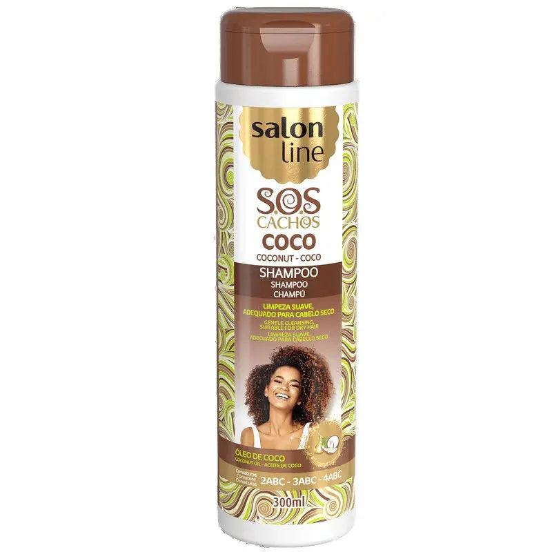 Salon Line S.O.S Cachos Coco Tratamento Profundo Shampoo 300ml - Meu Brasil On Line