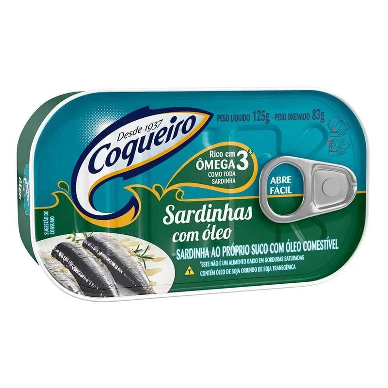 Sardinha em Oleo Coqueiro 125g - Meu Brasil On Line