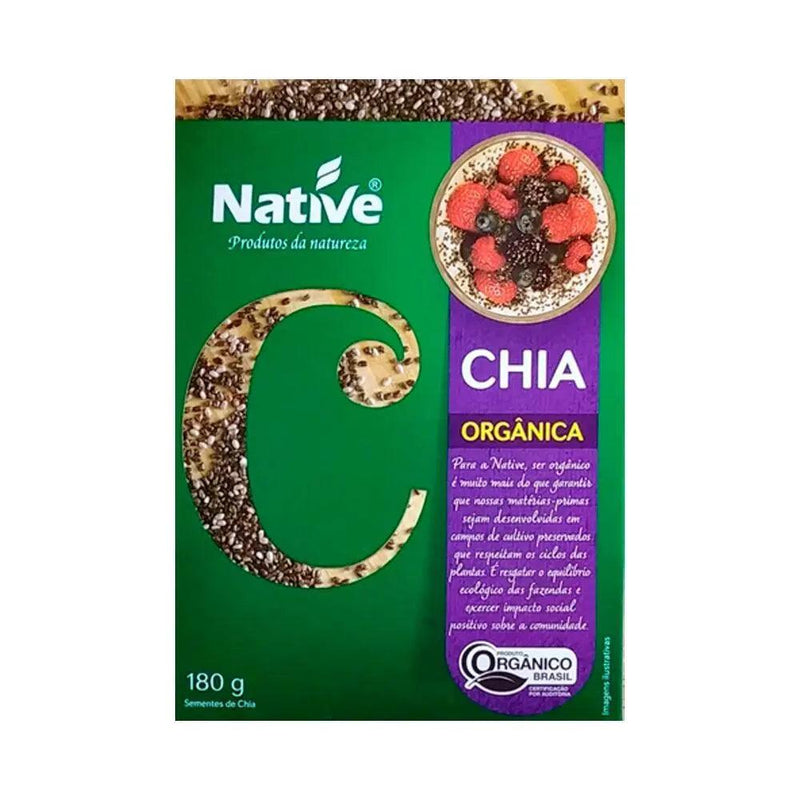 Semente de Chia Orgânica Native 180g - Meu Brasil On Line