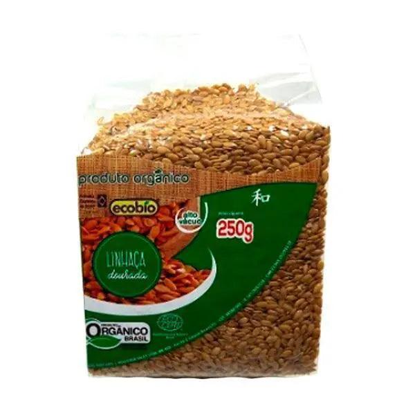 Semente de Linhaça Dourada Orgânica Ecobio 250g - Meu Brasil On Line