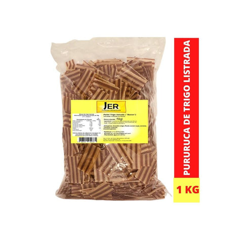 Pururuca de Trigo Rayada Cruda para Freír 1kg con Sal