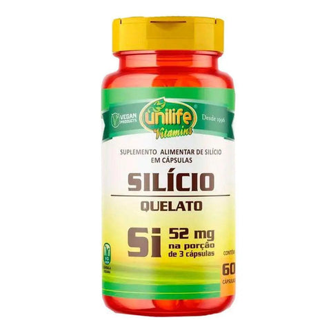 Silício Quelato Si - Unilife - 60 Cápsulas - MEUBRASILONLINE