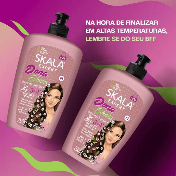 Skala Dona Skala Creme Pentear 3 em 1 - 250g - MEUBRASILONLINE