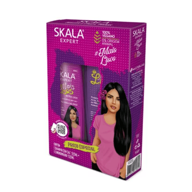 Skala Kit Expert Mais Lisos Shampoo e Condicionador