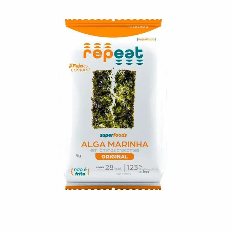 Snack Alga Tradicional Repeat 5g - MEUBRASILONLINE